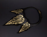 Black Gold Caladium Necklace
