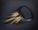 Gold Ombre Fern Necklace