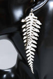 Leather Ferns - White on White