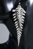 Leather Ferns - Silver on Silver